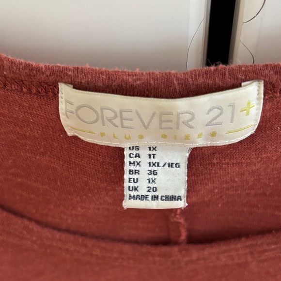 Forever 21 Rust Ruffle-Hem Sleeveless Tank - Picture 3 of 3